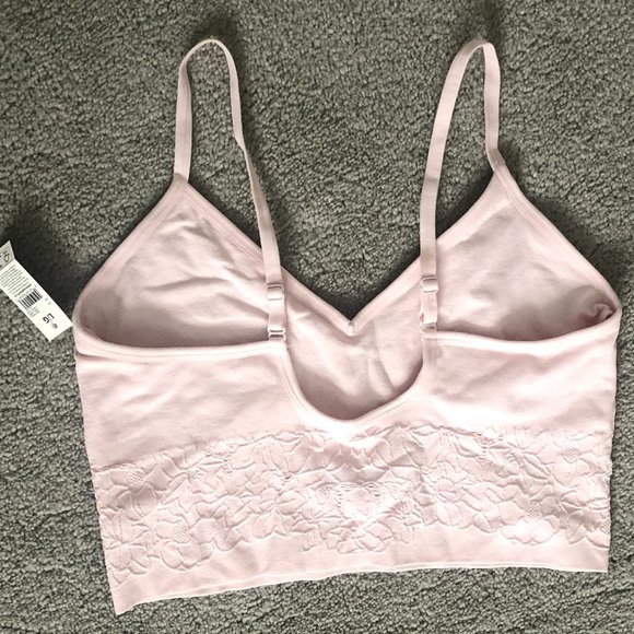 Baby Pink Lace Bralette Size L - Picture 4 of 5